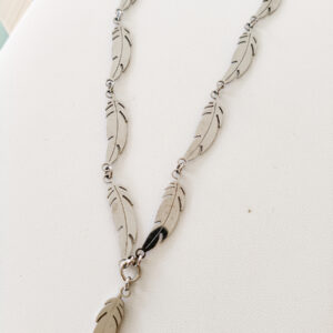 Κολιέ γραβάτα tie chain leaf